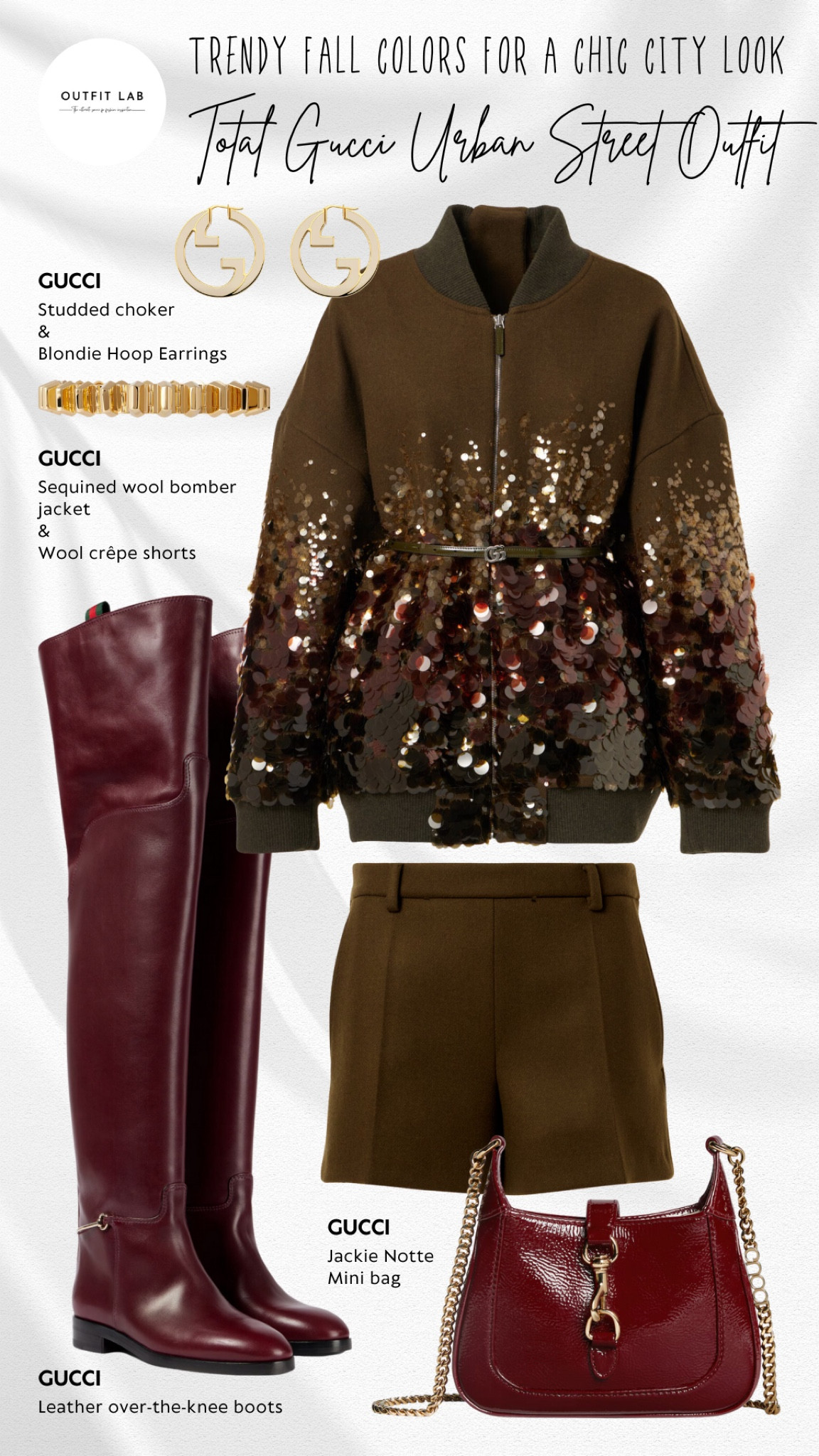 Total Gucci Urban Street Outfit: Trendy Fall Colors for a Chic City Look – Shop Now!

Embrace the fall season with this total Gucci urban street outfit in trendy autumn colors. Featuring stylish Gucci shorts paired with a chic jacket, complemented by matching boots and a statement bag. Finish the look with elegant Gucci earrings and a bold choker for that perfect city vibe. This outfit is ideal for adding a touch of luxury to your fall wardrobe. Shop now to capture the ultimate urban street style!

#LTKSeasonal #LTKShoeCrush #LTKStyleTip