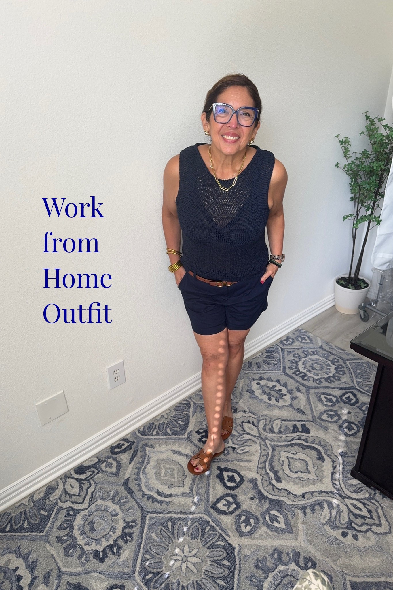 Love, love, love this lightweight sweater tank. It’s perfect for warm summer days. 
Pairing it with vintage shorts. 

I’m Elisa, a wardrobe stylist, founder of Turnkey Style, and author of The Style Advantage: I Say What HR Can’t. I work with one on one with professional women as well as leaders and corporate teams so they show up authentically, on brand, and with confidence. 
I’m also a mom of two grown boys, a wife, a post-menopausal woman in business, 5’4”, a size 12/14 on the bottom and L on top. 
I’ve been everything from a size 10–18+, which is why fit, function, and real life always come first.

#LTKootd #LTKgrwm #LTKdayinmylife