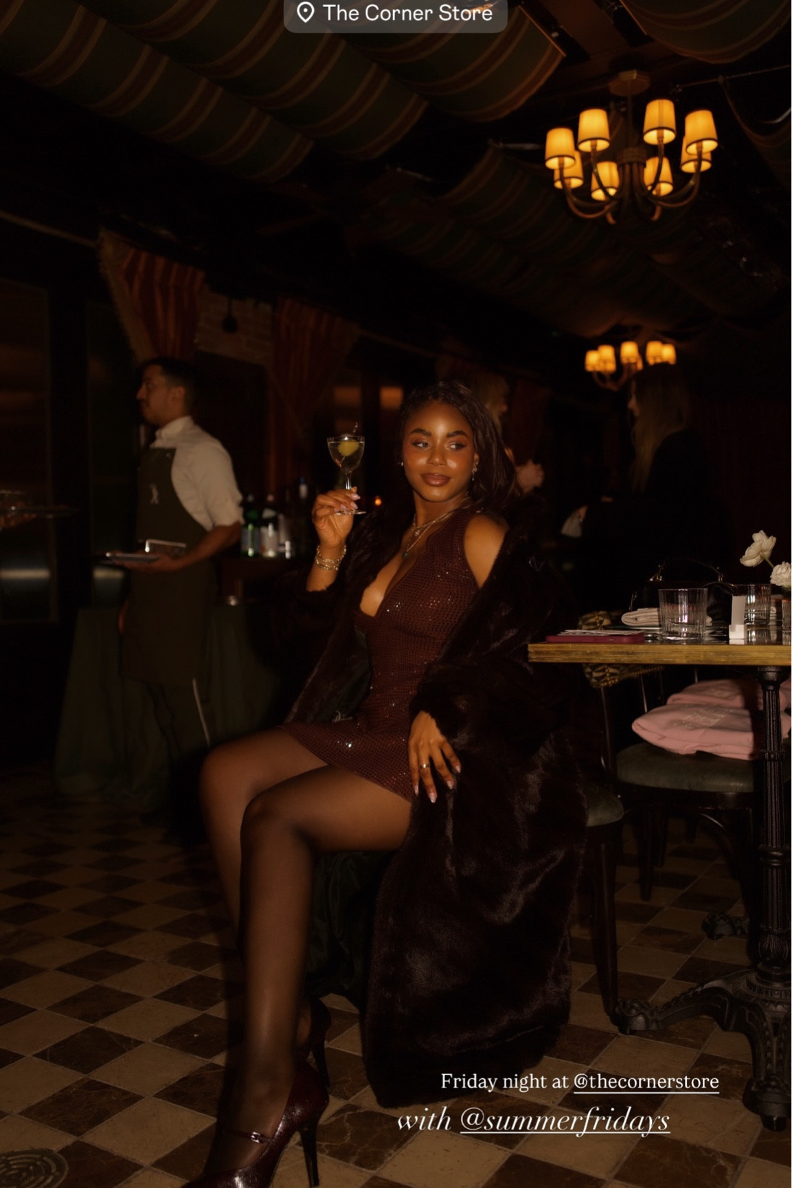 Friday night celebrations in nyc wearing the cutest embellished chocolate brown mini dress, black wool coat, the best sheer tights, black heels - linking this date night outfit idea below! … For more links to nthe love knot slouchy bag, statement belts, apres ski outfit, cape coat, winter capsule wardrobe, alo softsculpt, valentines day outfit, hooded scarves, vacation outfits beach, date night outfits, follow me on LTK! ✨


#LTKgrwm #LTKootd #LTKdayinmylife