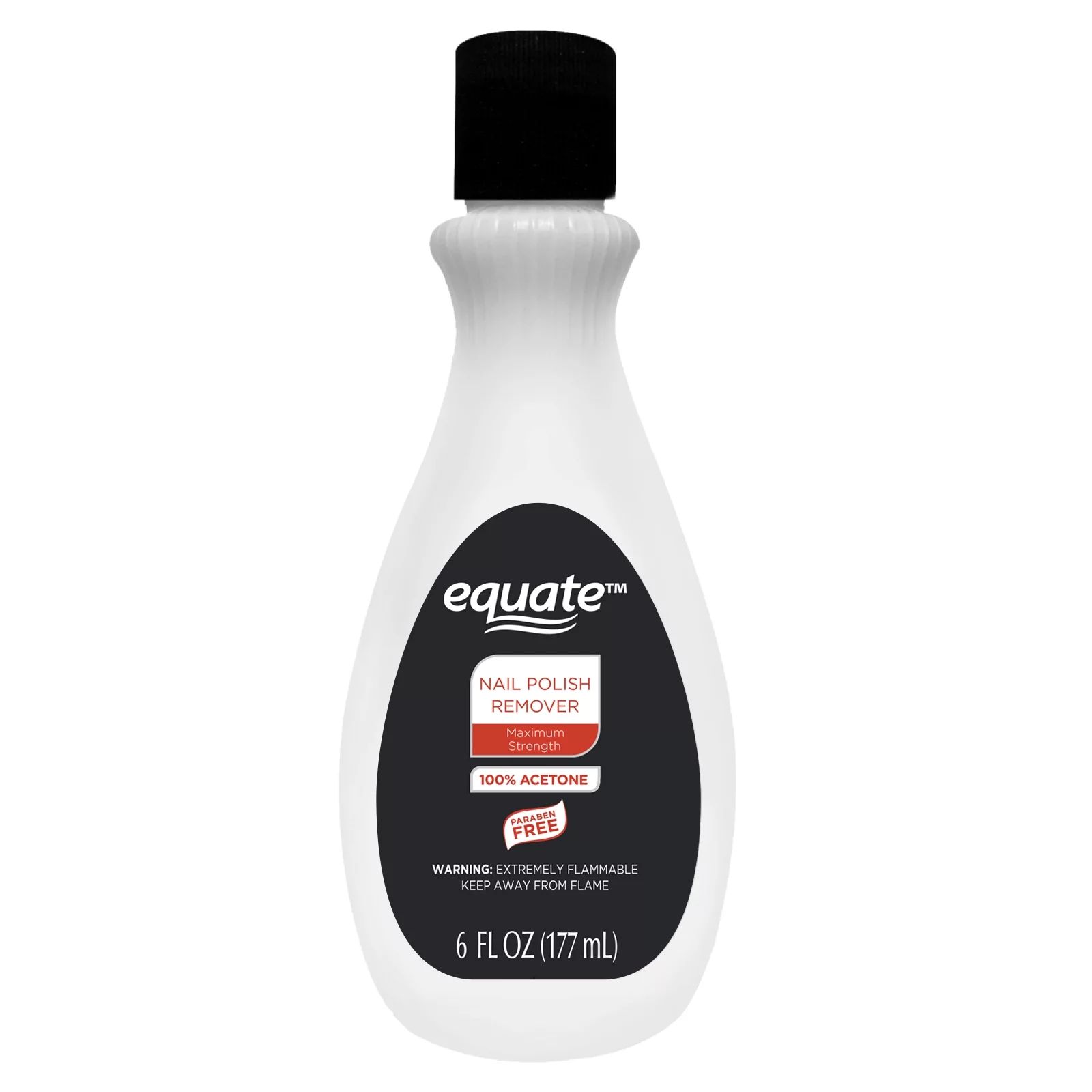Equate Brand 100% Acetone Nail Polish Remover, 6 fl oz Bottle | Walmart (US)