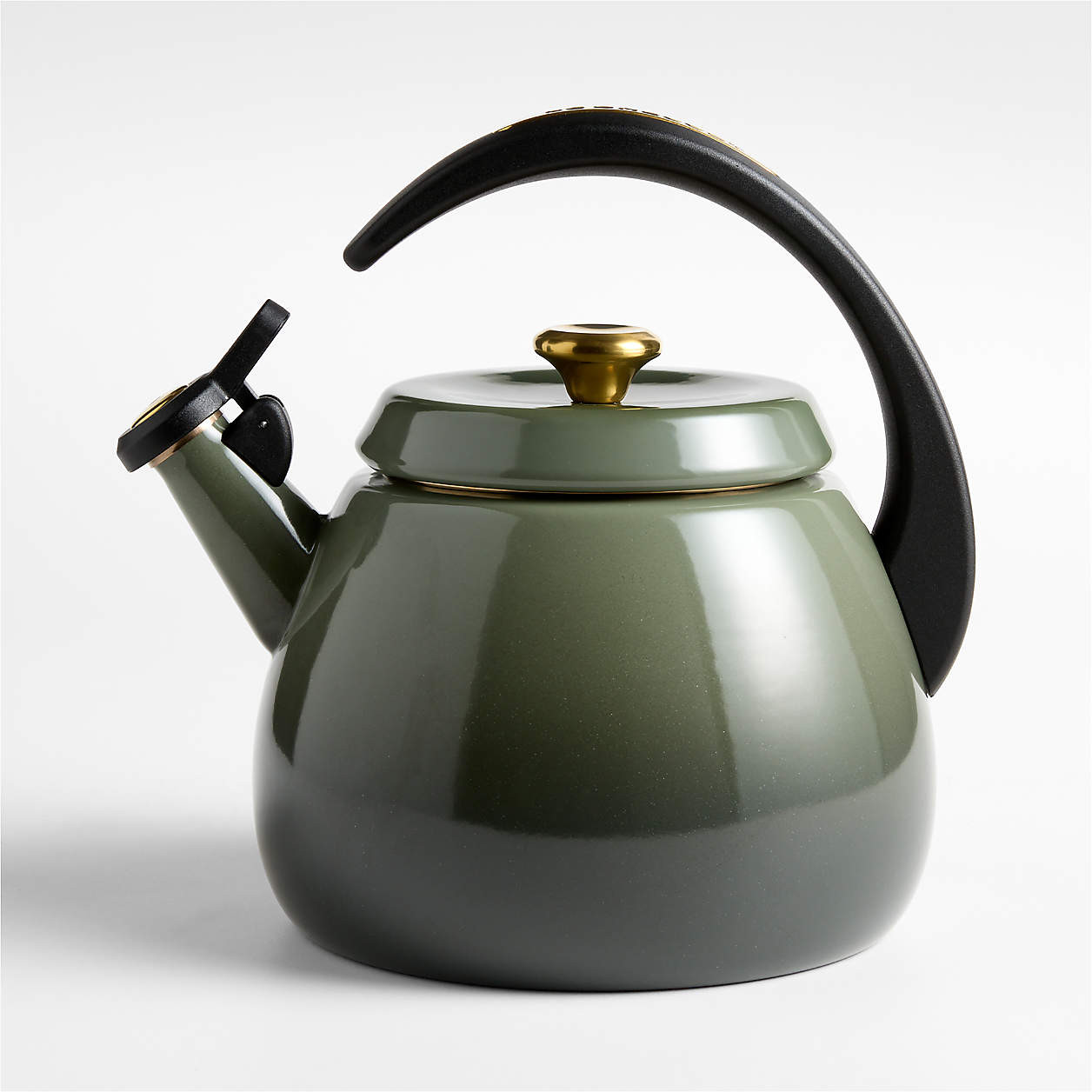 Le Creuset Signature Cloche 2.2-Qt. Thyme Whistling Tea Kettle + Reviews | Crate & Barrel | Crate & Barrel