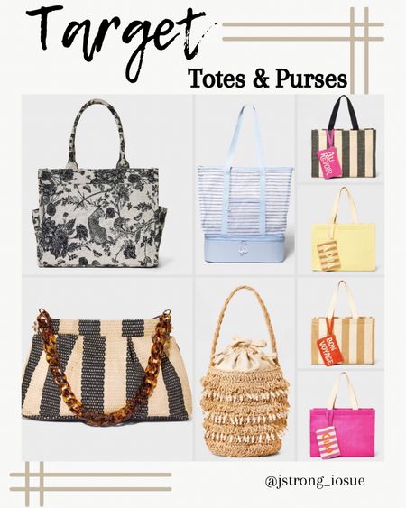 Totes and purses for Summer from Target! The blue beach/pool bag is all zippers and the cooler can be detached at the bottom only $12! All of these are great for summer and vaca! 

#LTKfindsunder50 #LTKstyletip