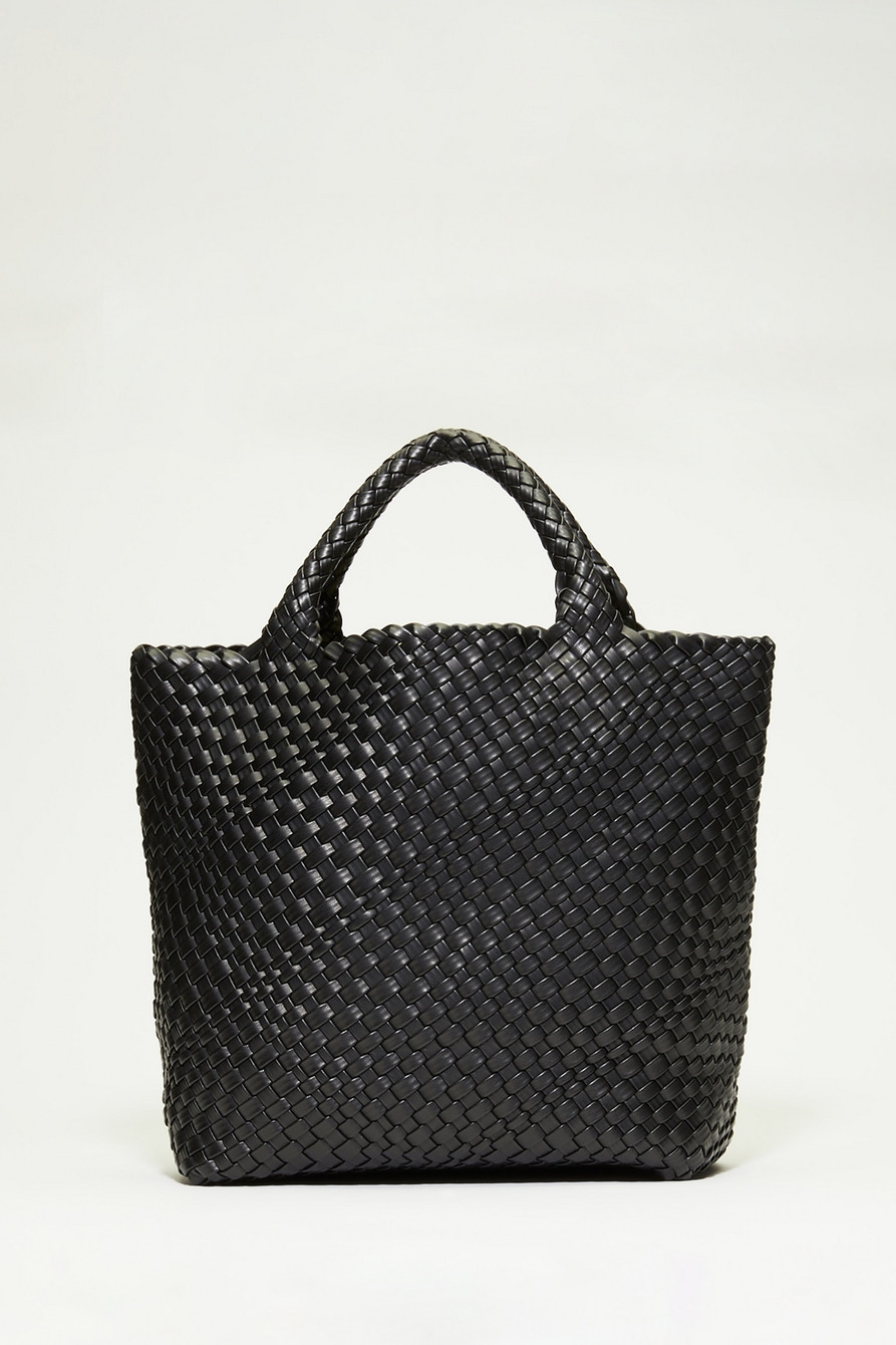 woven vegan leather tote | Lucky Brand