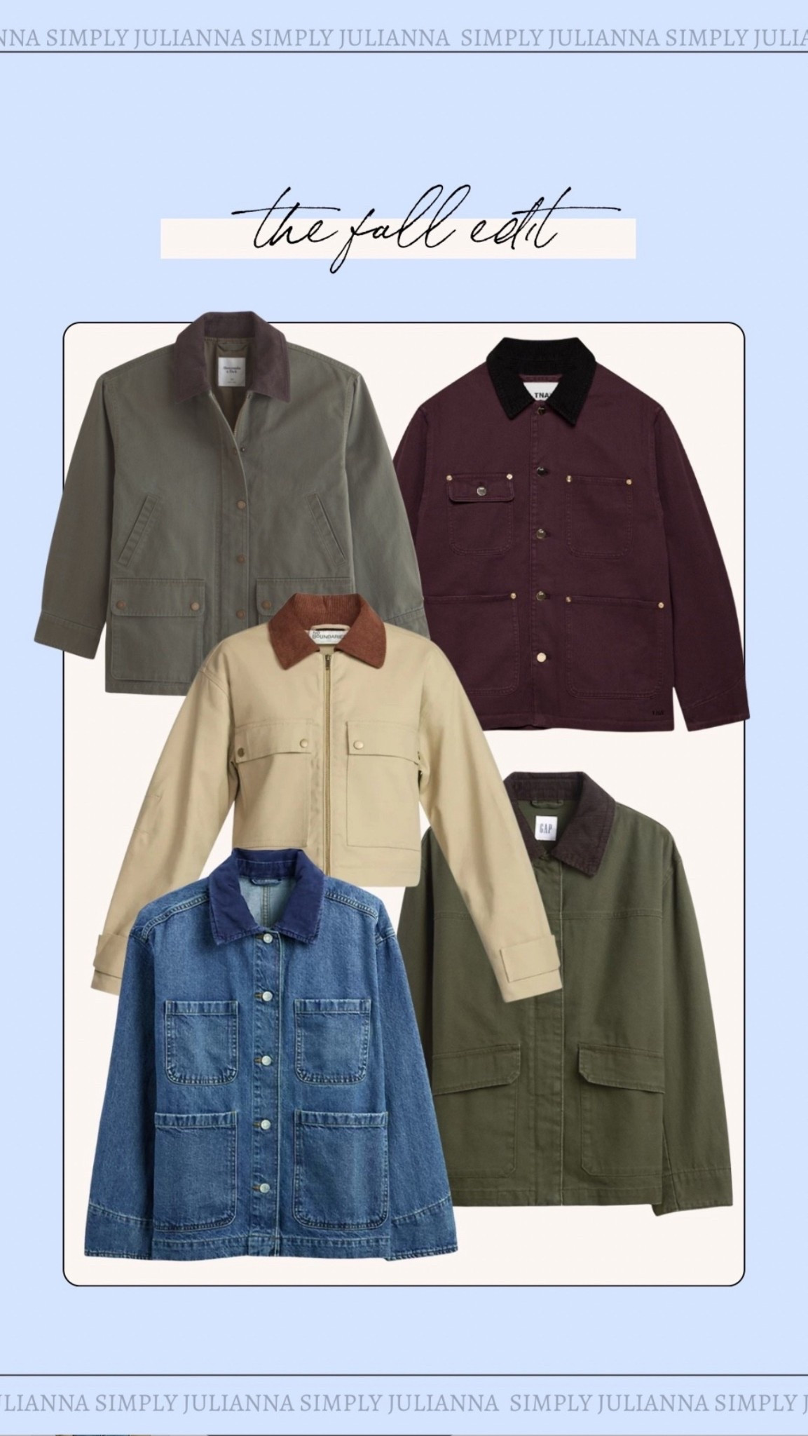 Barn jacket round up for fall 🍂🍁🫶🏼

fall transition, barn jacket, outdoor wear, jacket season

#LTKSeasonal #LTKStyleTip #LTKWorkwear