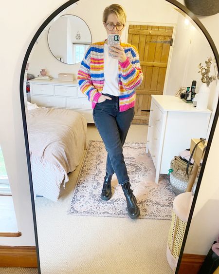 Rainbow bright colour pop cardigan 

#LTKstyletip #LTKeurope