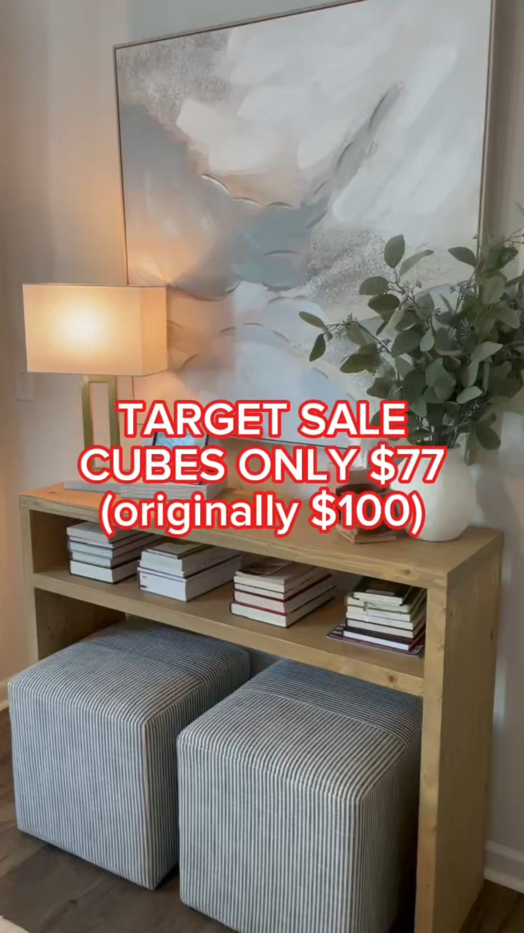 The infamous Studio McGee at Target cubes are on MAJOR sale for only $77 (originally $100).

They’re a great way to add extra seating to a smaller space, add color, and not take up too much room! They’re firm and good for seating, a table, and more!

I have the ticking navy stripe!

#LTKFindsUnder100 #LTKHome #LTKStyleTip