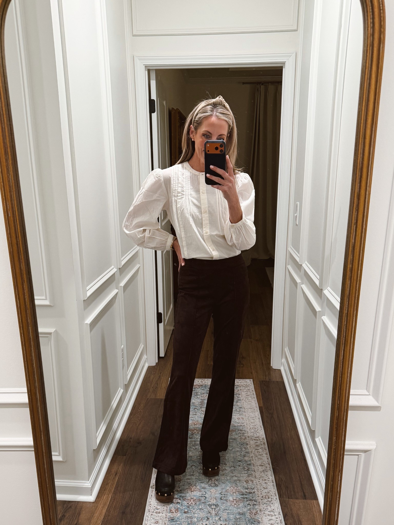 These faux suede pants are a Luxe look with the ease of pull on style for under $20. Comes in two colors. I am wearing a size small. I paired with this pin tuck blouse ($14). For a total look under $35. 😳

#LTKdayinmylife #LTKValentine #LTKootd