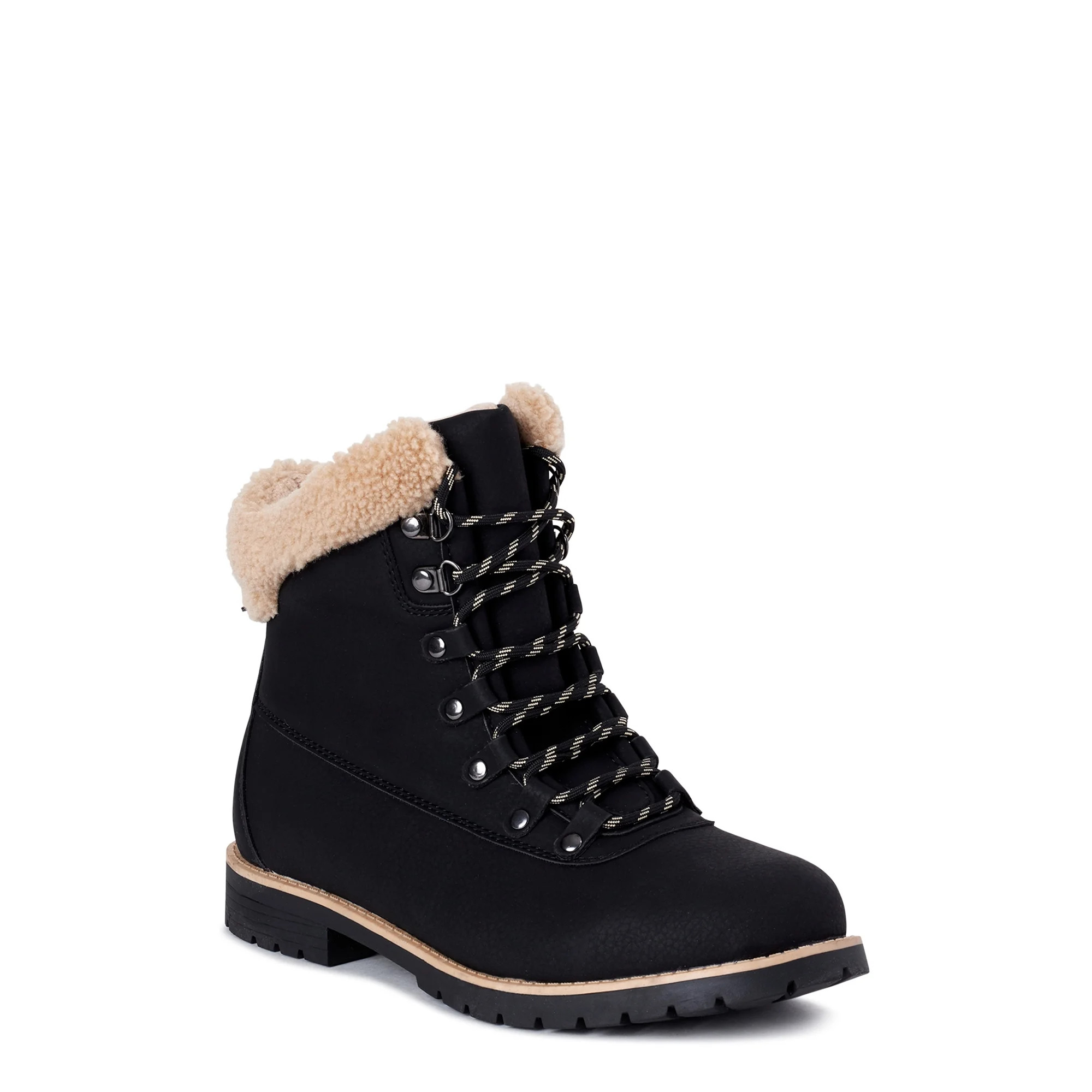 Time and Tru Women's Lug Bottom Winter Boots | Walmart (US)