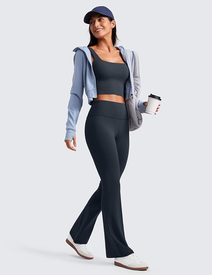 CRZ YOGA Womens Butterluxe High Waist Flare Pants 29" / 30.5" / 32" / 33.5" - Yoga Bootcut Wide L... | Amazon (US)