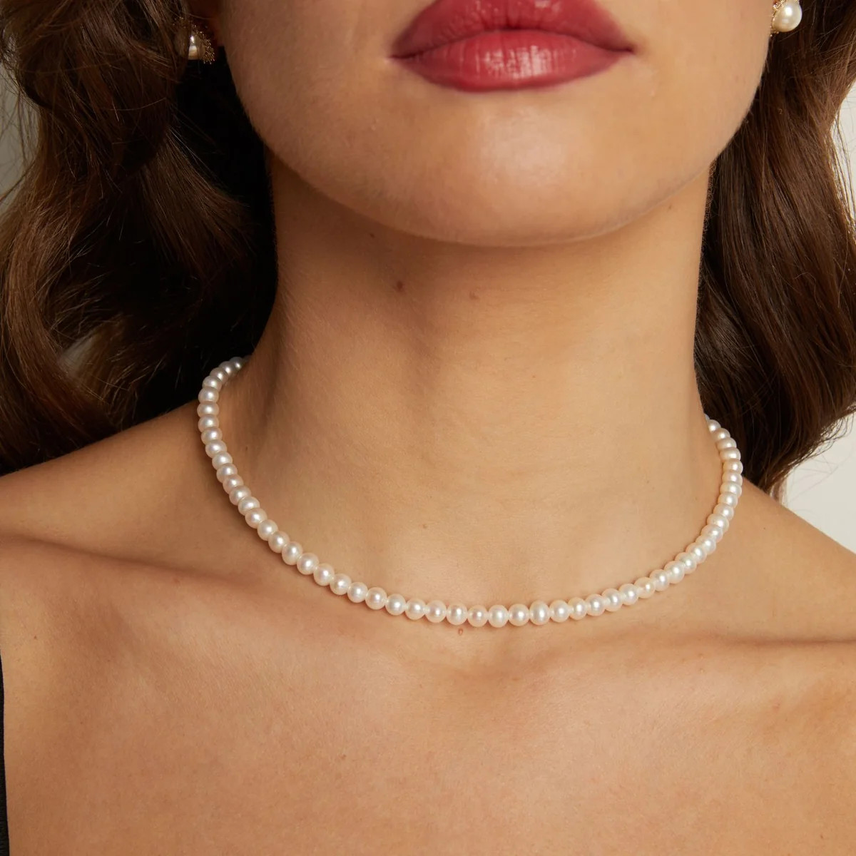 Aurate x Marilyn Monroe: Pearl Choker Necklace | AUrate New York