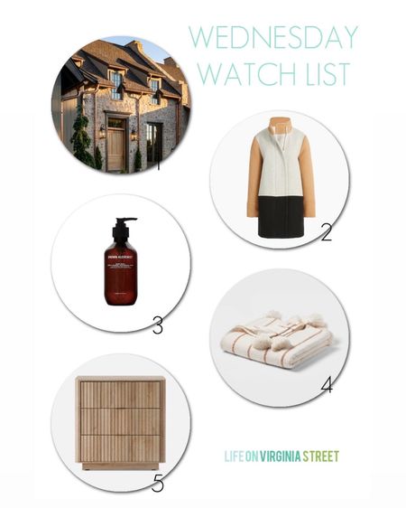This week’s Wednesday Watch List includes a colorblock winter coat, the best smelling hand soap for fall, a cozy striped throw blanket with tassels, and a rounded cabinet with fluted details! Get the details here: https://lifeonvirginiastreet.com/wednesday-watch-list-386/.
.
#ltkhome #ltkseasonal #ltksalealert #ltkunder100 #ltkunder50 #ltkstyletip 

#LTKSeasonal #LTKhome #LTKsalealert