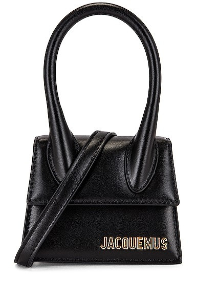 JACQUEMUS Le Chiquito Bag in Black - Black. Size all. | FWRD 