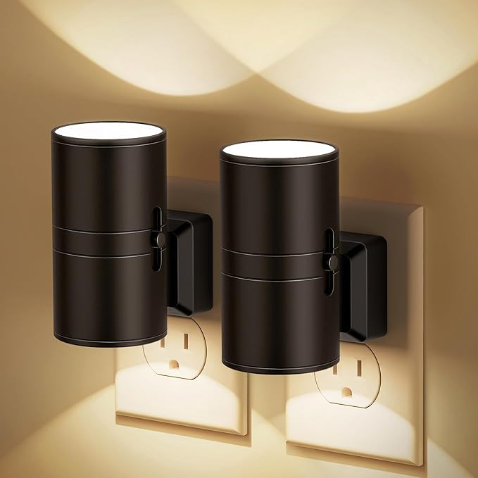 Night Lights Plug into Wall, Dimmable Night Light Plug in, Modern Night Lights with Dusk to Dawn ... | Amazon (US)