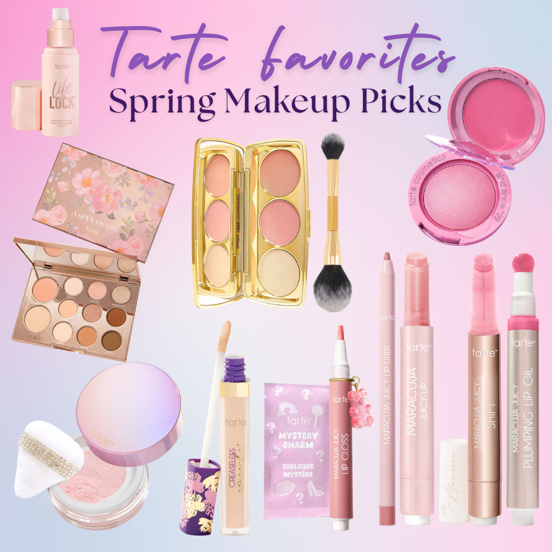 Spring Tarte Sale - March 12-15!

@Tarte Favorites 🌸 Spring Makeup Picks

If you love fresh, glowy spring makeup, these are some of my favorite Tarte beauty picks for the season. Think soft pink blush, glossy lips, neutral eyeshadow palettes, and lightweight complexion products that are perfect for everyday spring makeup.

Tarte is also part of the LTK Spring Sale (March 12–15), which makes this a great time to grab some of their most loved lip products, blushes, and everyday makeup staples.

Perfect for natural glam, soft glam makeup, everyday makeup routines, spring beauty looks, and quick everyday makeup.

Tarte Products in This Edit 🩷 
• Tarte Life Lock Hydrating Setting Spray
• Tarte Aspyn Ovard Eyeshadow Palette
• Tarte Amazonian Clay Cheek Palette
• Tarte Amazonian Clay Blush
• Tarte Creaseless Concealer
• Tarte Maracuja Juicy Lip Gloss
• Tarte Maracuja Juicy Lip Liner
• Tarte Maracuja Juicy Lip
• Tarte Maracuja Juicy Shift Lip Balm
• Tarte Maracuja Juicy Plumping Lip Oil
• Tarte Amazonian Clay Blurring Powder
• Tarte Mystery Charm Accessory

Great if you’re looking for spring makeup picks, everyday beauty favorites, glowy makeup products, neutral eyeshadow palettes, and glossy lip products.

↓ Everything is linked! 

#LTKSaleAlert #LTKSpringSale #LTKBeauty