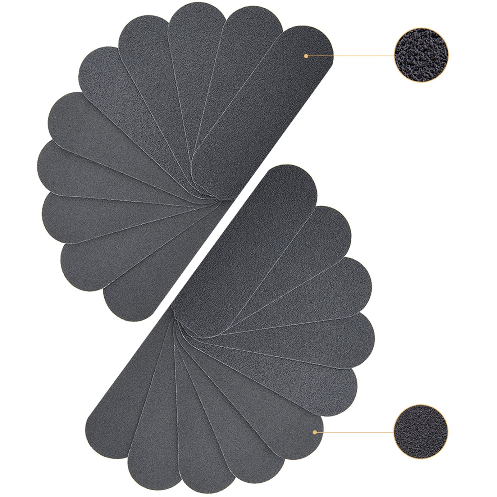 20 Pieces Stainless Steel Pedicure File Refill Pads 5.2" x 1.7'', Replacement Pads, Coarse-Fine D... | Amazon (US)