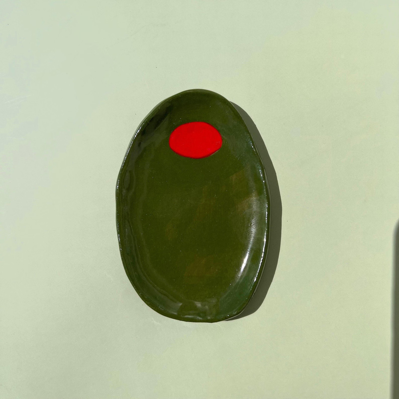 Handmade Ceramic Olive Jewelry Dish: Ring & Earring Holder - Etsy | Etsy (US)