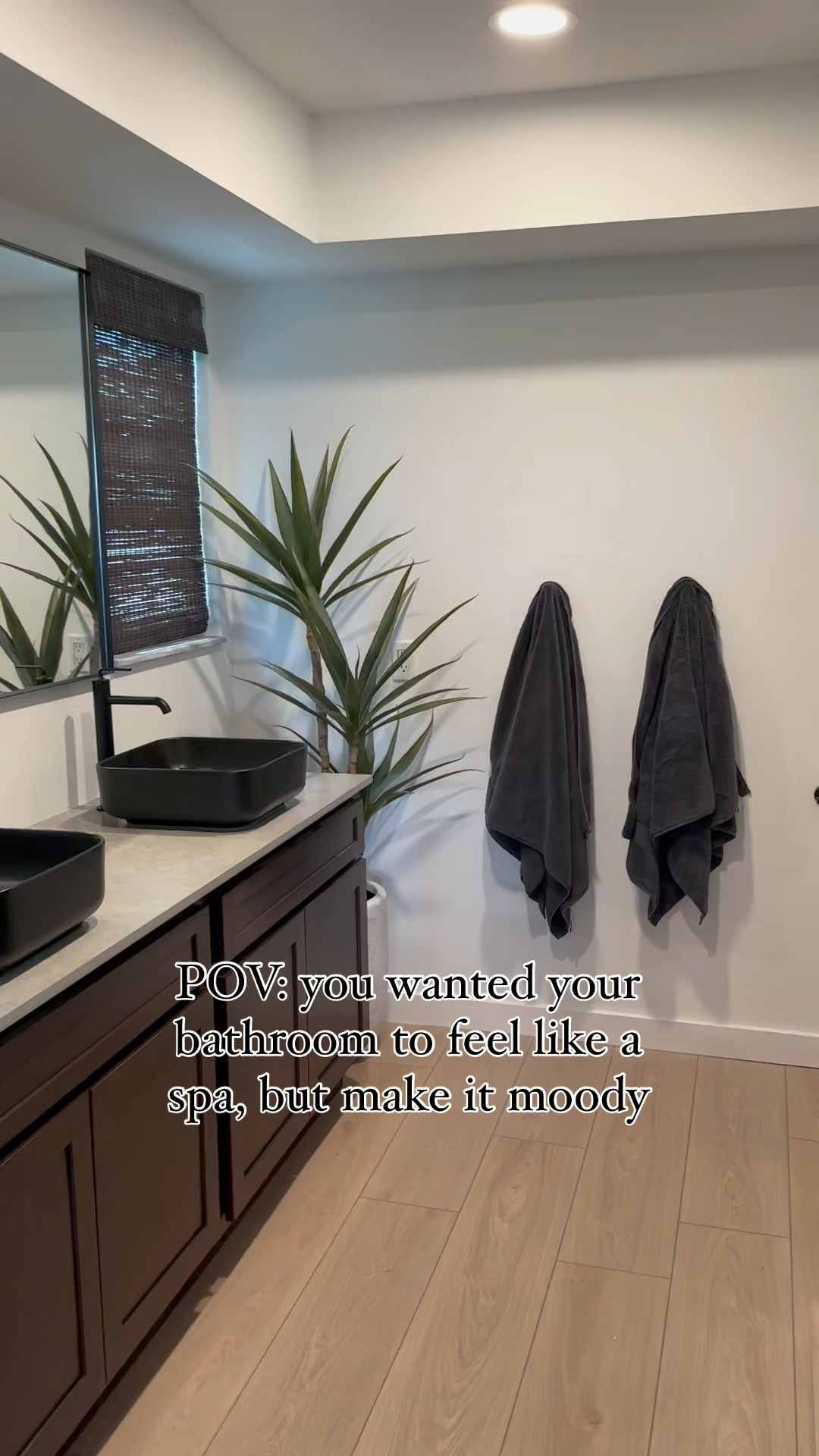 Moody, earthy, spa feel bathroom inspo! Love how this remodel turned out! 😍❤️ 

The vanity top is leftover quartz from our kitchen remodel! The shower tile is from a local company but linked a similar style  

#moodybathroom #organicmodernbathroom #earthybathroom #spabathroom #bathroom #bathroominspo #bathroominspiration #bathroomrenovation #bathroomremodel 

#LTKStyleTip #LTKSaleAlert #LTKHome