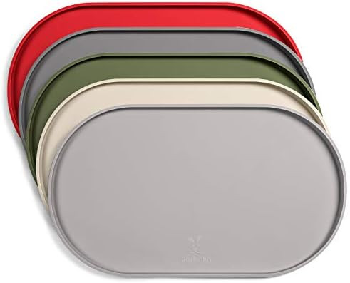 DogBuddy Dog Food Mat - Waterproof Dog Bowl Mat, Silicone Dog Mat for Food and Water, Pet Food Ma... | Amazon (US)