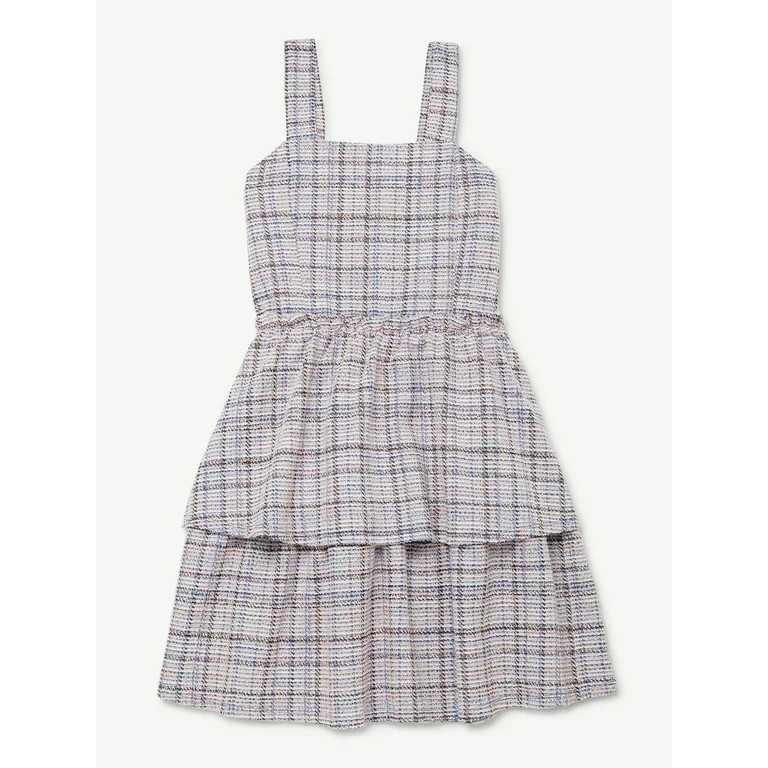 Free Assembly Girls Wide Strap Party Dress, Sizes 4-18 | Walmart (US)