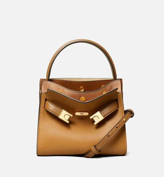 Tory Burch Women's Lee Radziwill Petite Double Bag - Tiramisu | Coggles (Global)