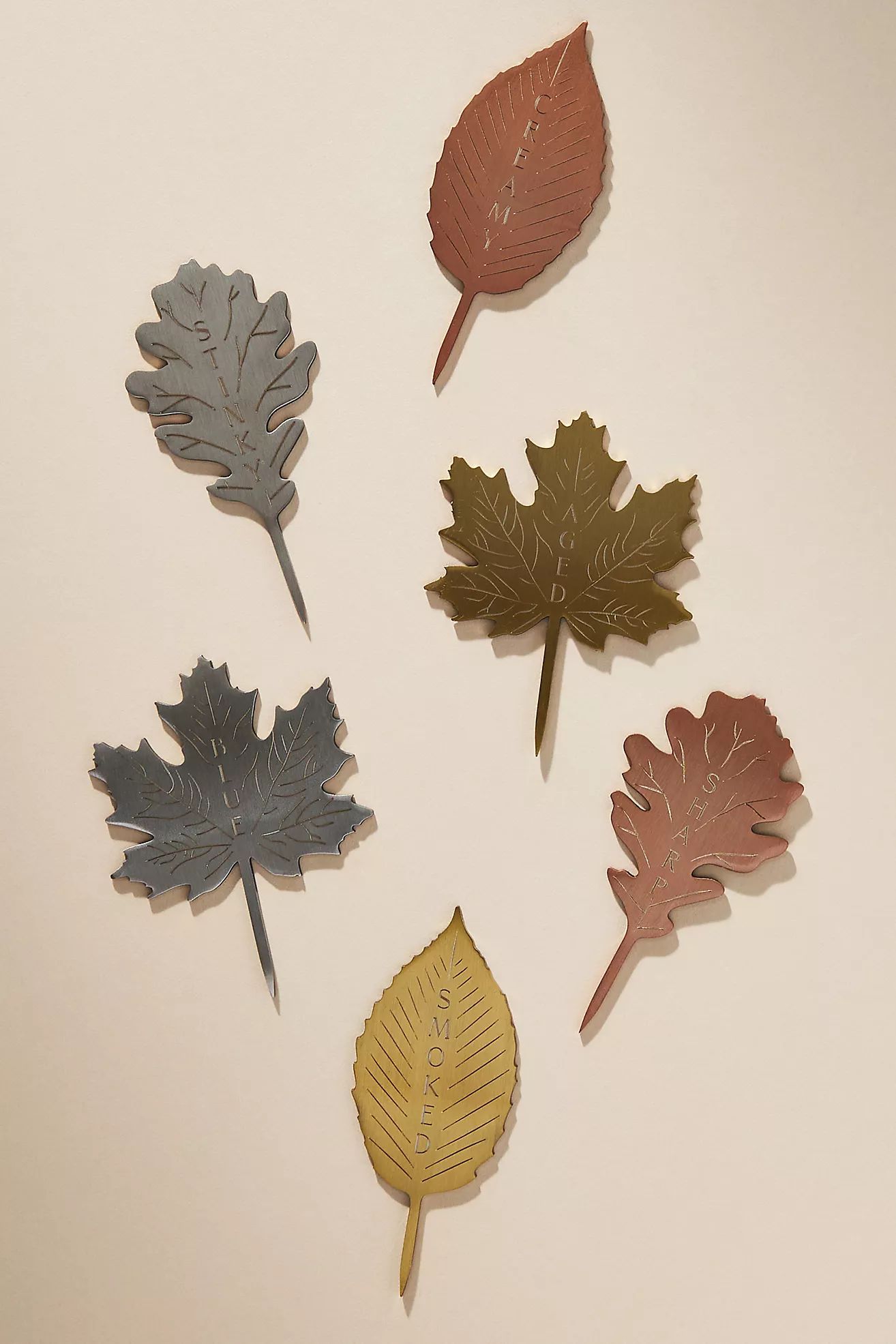 Foliage Cheese Markers, Set of 6 | Anthropologie (US)