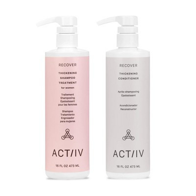 ACTiiV Hair Science Recover Shampoo & Conditioner for WOMEN Duo (16 oz XXL Pro Set) Active Thickening & Volumizing | Reduce Hair Loss | Fuller Hair | Target