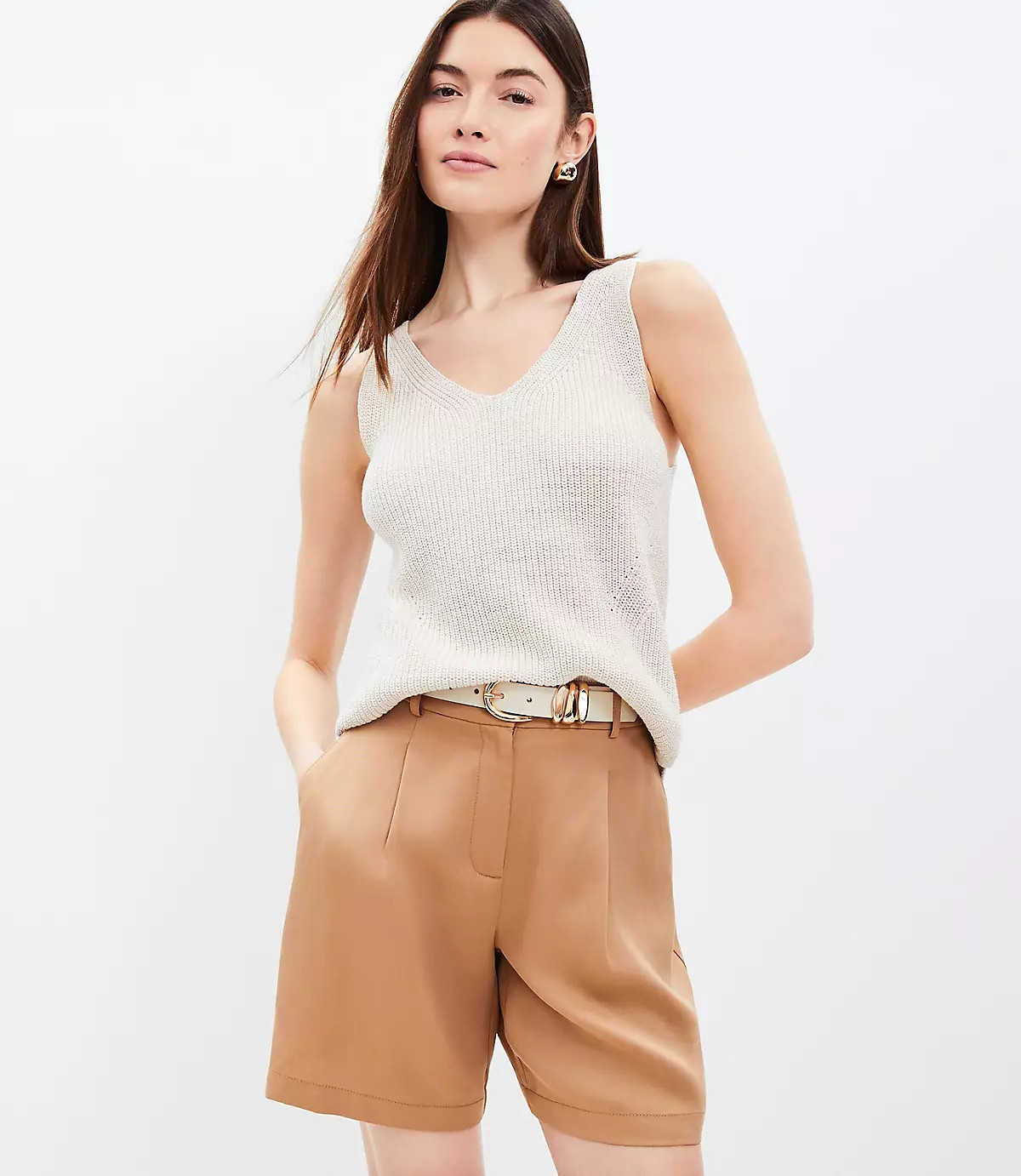 V-Neck Sweater Tank Top | Loft | LOFT