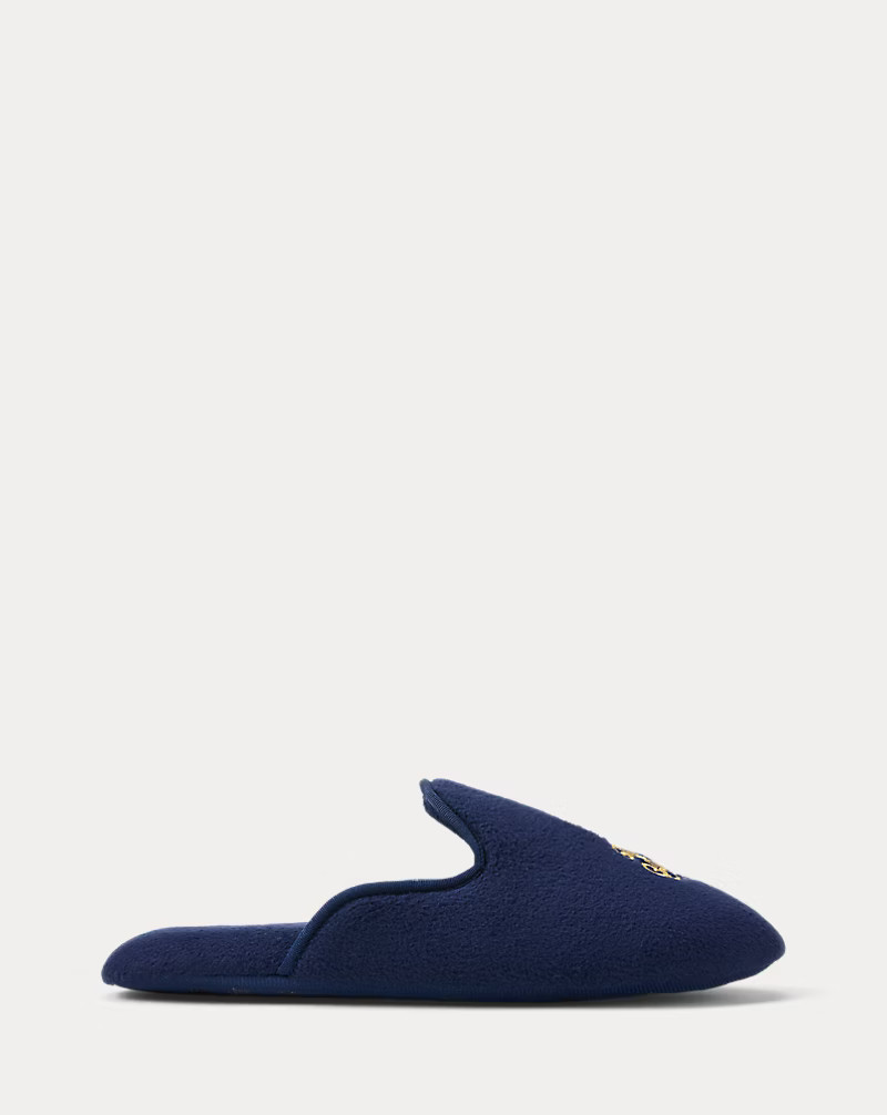 Microfleece Monogram Slippers | Ralph Lauren (UK)