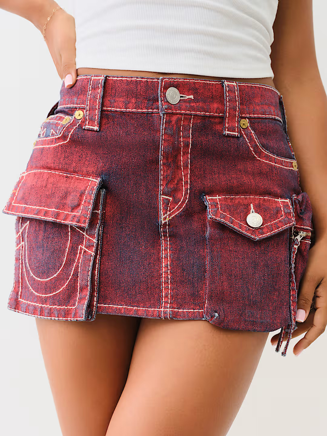 SADIE BIG T CARGO MINI SKIRT | True Religion