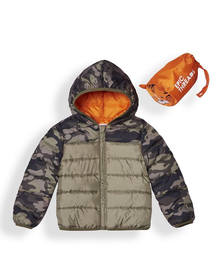 Epic Threads Toddler Boys Water Resistant Packable Pals Jacket Comes with Storage Bag & Reviews -... | Macys (US)