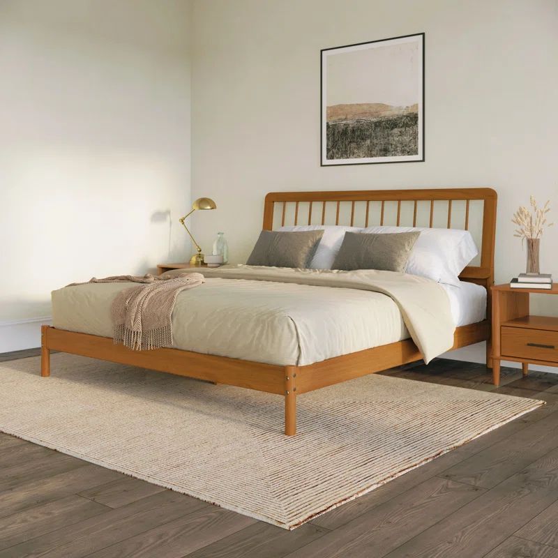 Nadwa Solid Wood Platform Bed | Wayfair North America