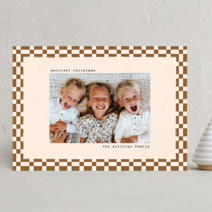 "Swiss" - Customizable Holiday Photo Cards in Green by Julie Murray. | Minted