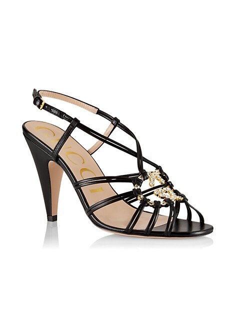 Gucci Isla Leather Strappy Slingback Sandals | Saks Fifth Avenue