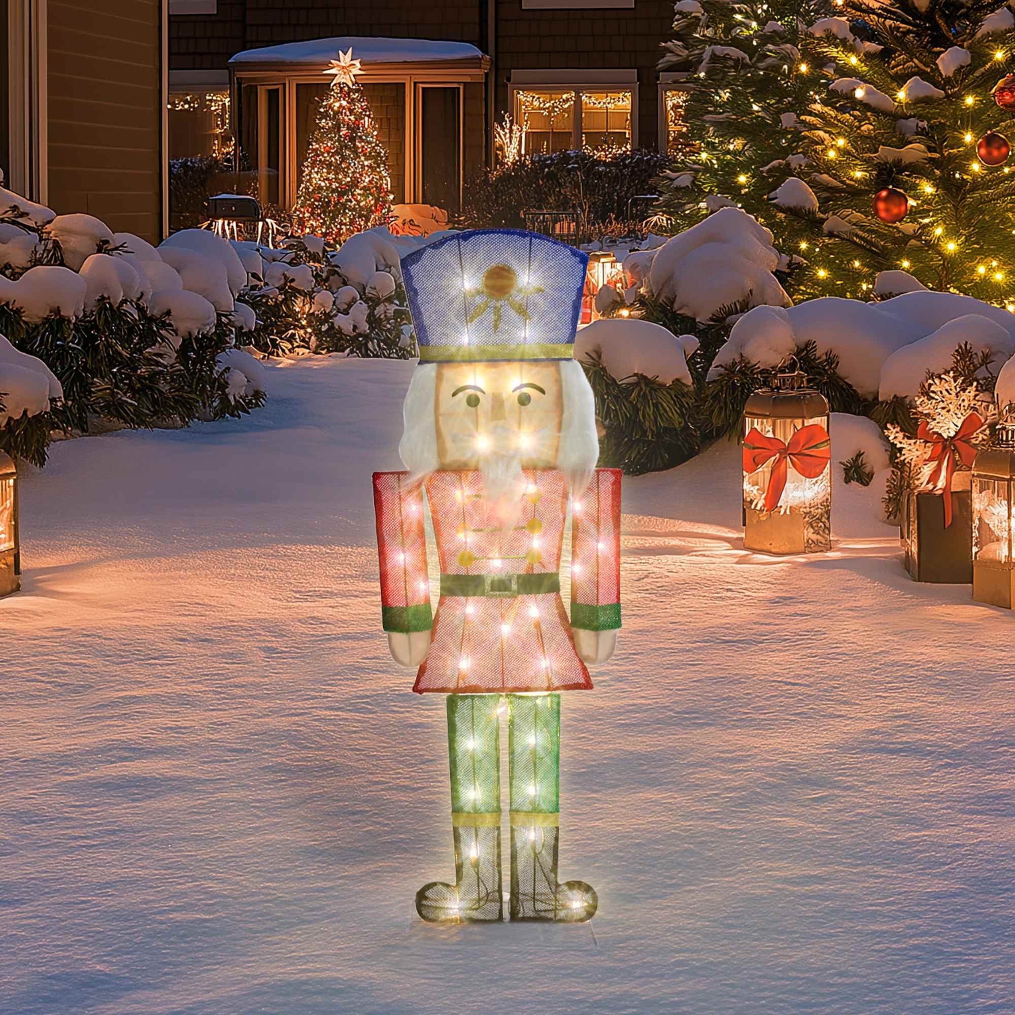 DEORAB 29IN Tall Outdoor Light-up Nutcracker Soldier Christmas Decoration Indoor Lighted Yard Law... | Walmart (US)