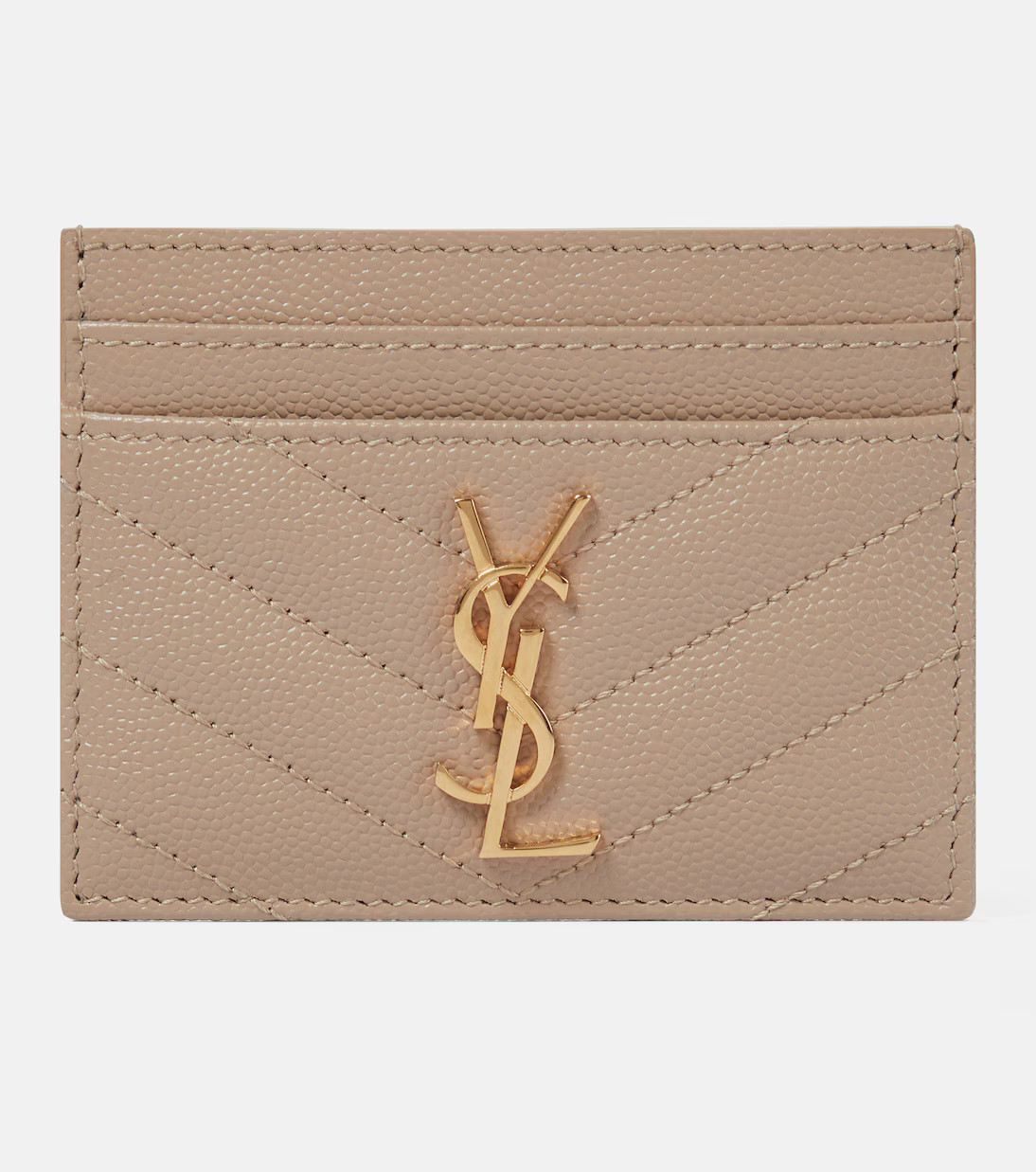 Monogram leather card holder | Mytheresa (UK)