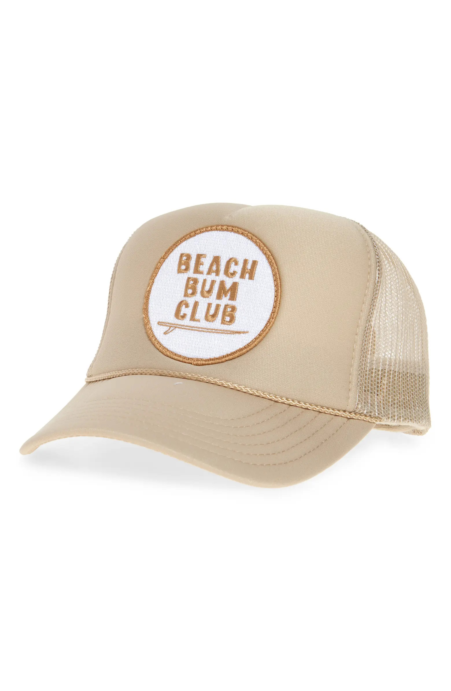 Beach Bum Club Patch Trucker Hat | Nordstrom