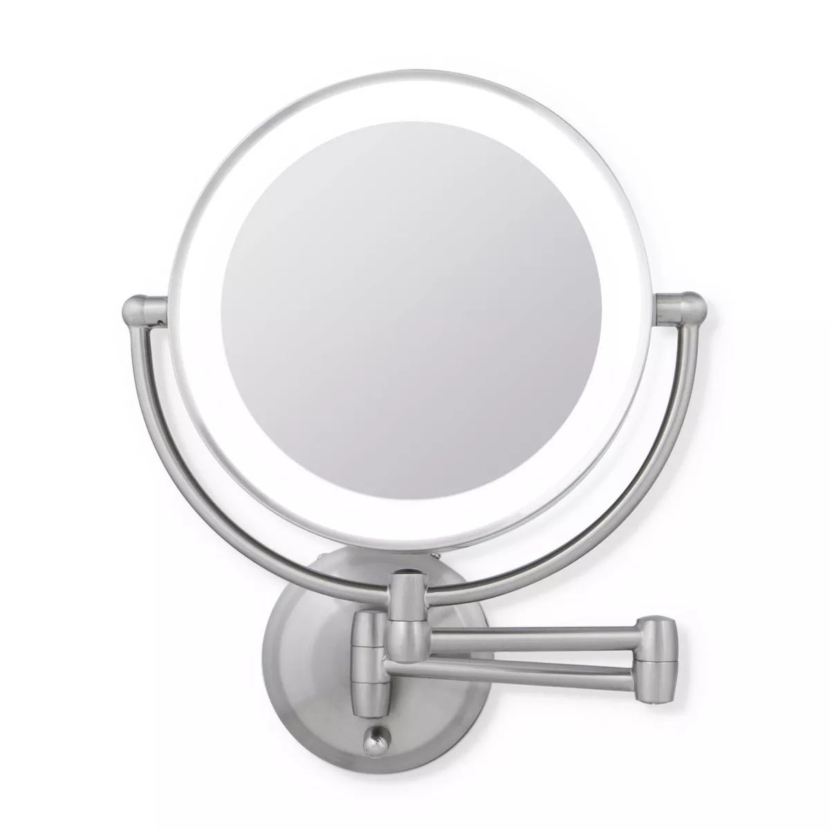 11" Round LED Wall Mount Powered by Battery or Adaptor Makeup Mirror - Zadro | Target