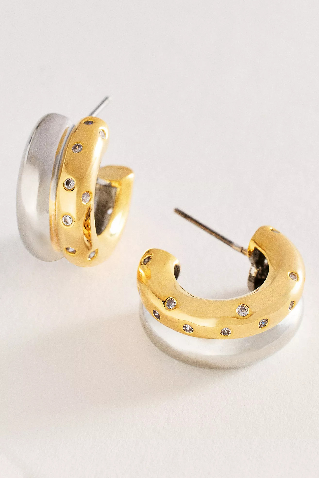 Two-Tone Hoop Earrings | Anthropologie (US)