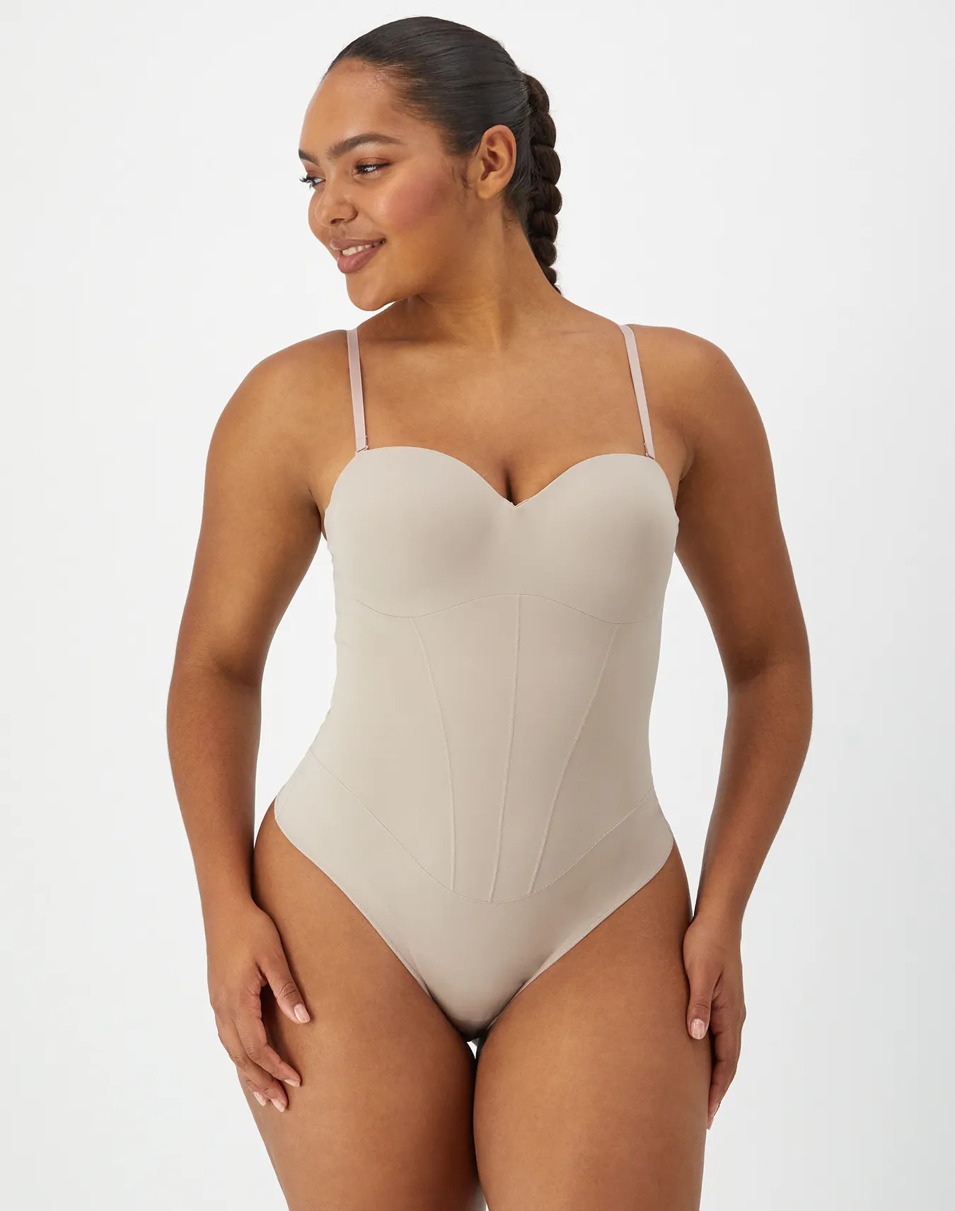 Multiway Tummy Control Shapewear Thong Bodysuit, Built-in Balconette Bra | Maidenform