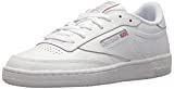 Reebok womens Club C 85 Walking Shoe, White/Light Grey, 8.5 US | Amazon (US)