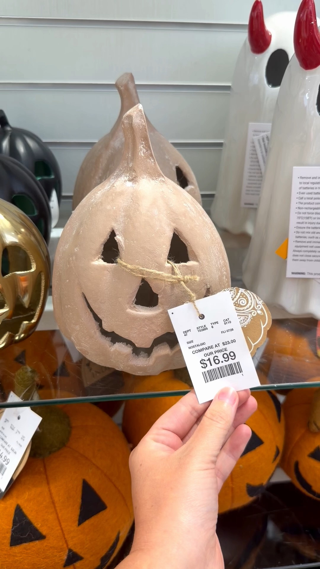 These look and feel just like the pottery barn pumpkins! They are HEAVY, too! I can’t get over the price! 

Pumpkins, jack-o’-lantern, Homegoods, TJ Maxx, Marshalls, Halloween decor, Halloween party, fall decor

#LTKSaleAlert #LTKHome #LTKSeasonal