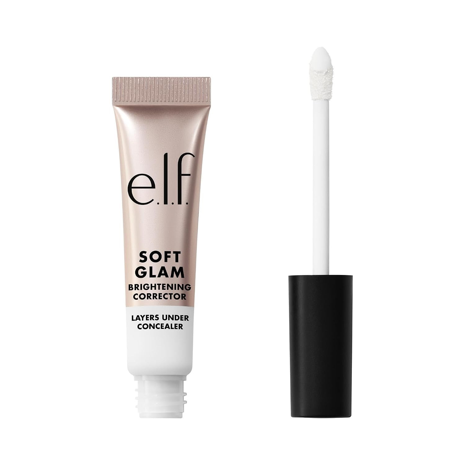 e.l.f. Soft Glam Brightening Corrector, Helps Minimize Dark Circles & Discoloration, Hydrating With A Natural Finish, Vegan & Cruelty-Free, White | Amazon (US)