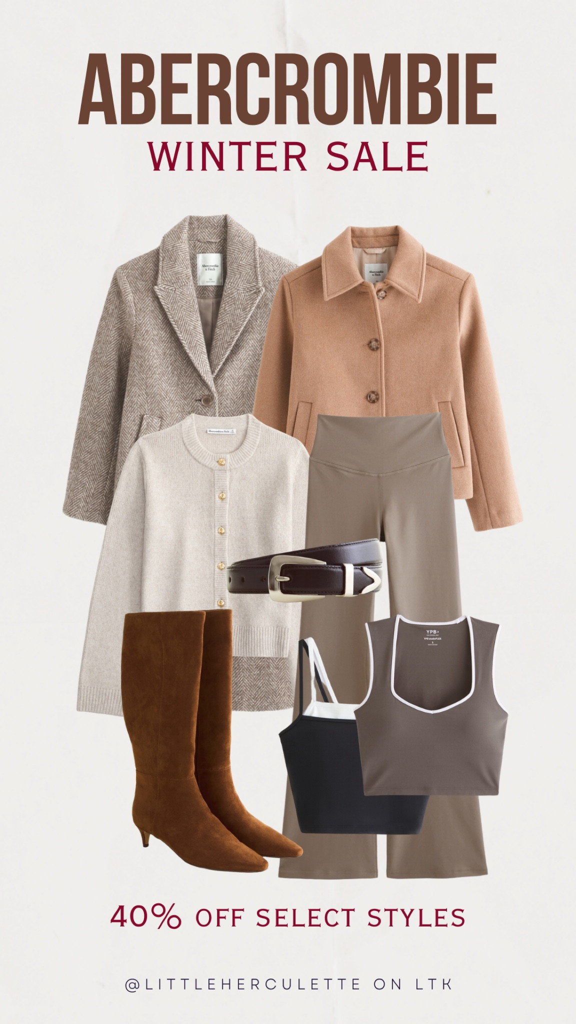 Winter Sale at Abercrombie! 
40% off select styles 

#LTKStyleTip #LTKSaleAlert #LTKSeasonal
