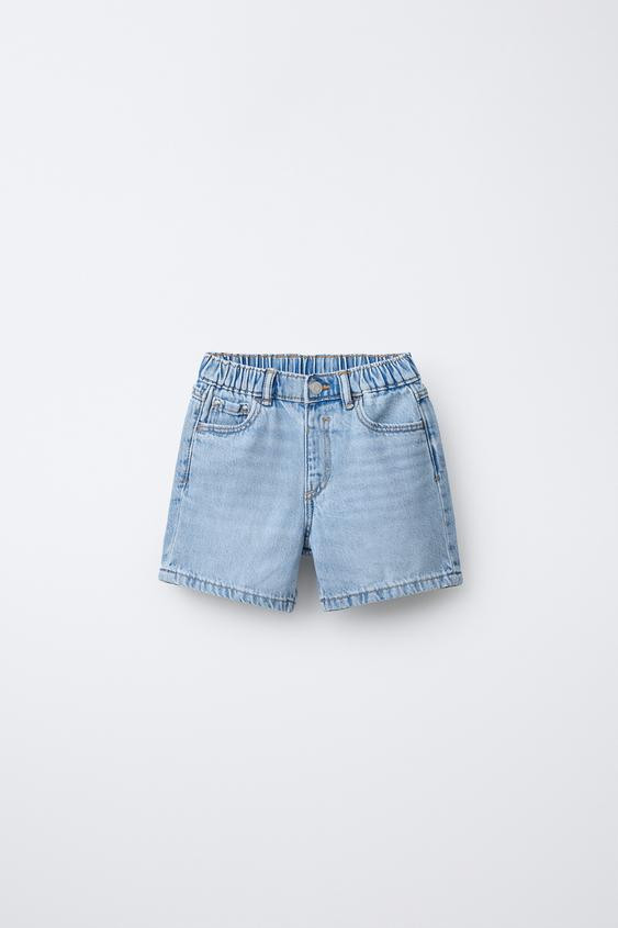 BAGGY DENIM SHORTS | Zara Canada