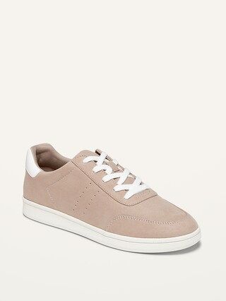 Soft-Brushed Faux-Suede Sneakers For Women | Old Navy (US)