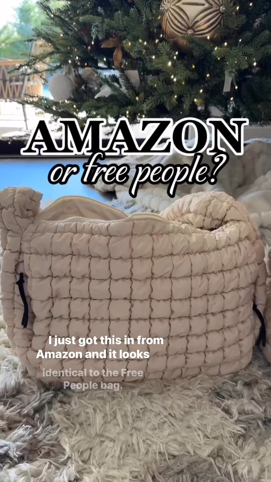 Amazon vs. Free People quilted bag!! So good 🙌🏼✨

#LTKHoliday #LTKGiftGuide #LTKSaleAlert