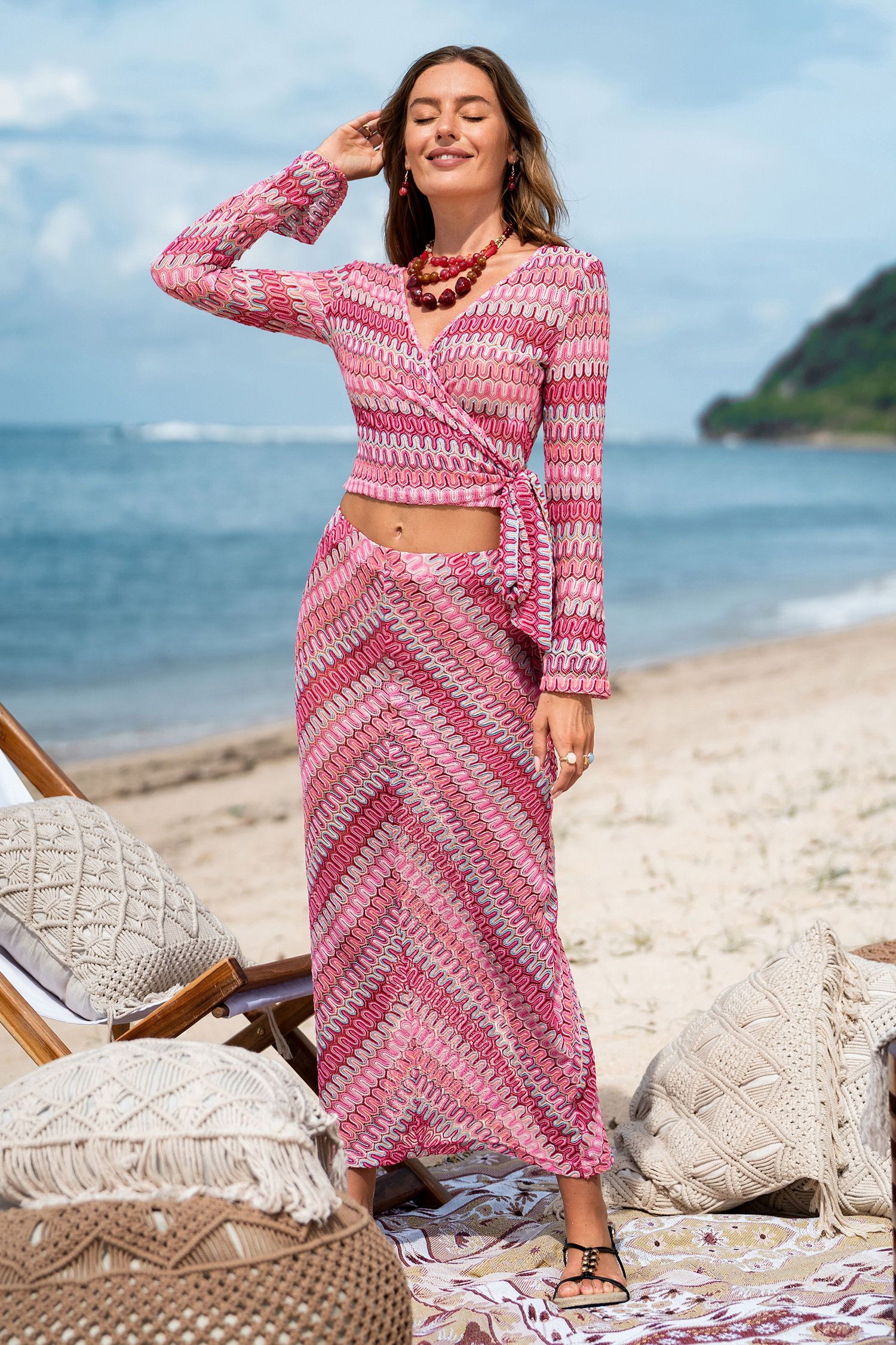 Feel It Out Abstract Maxi Sarong | Cupshe US