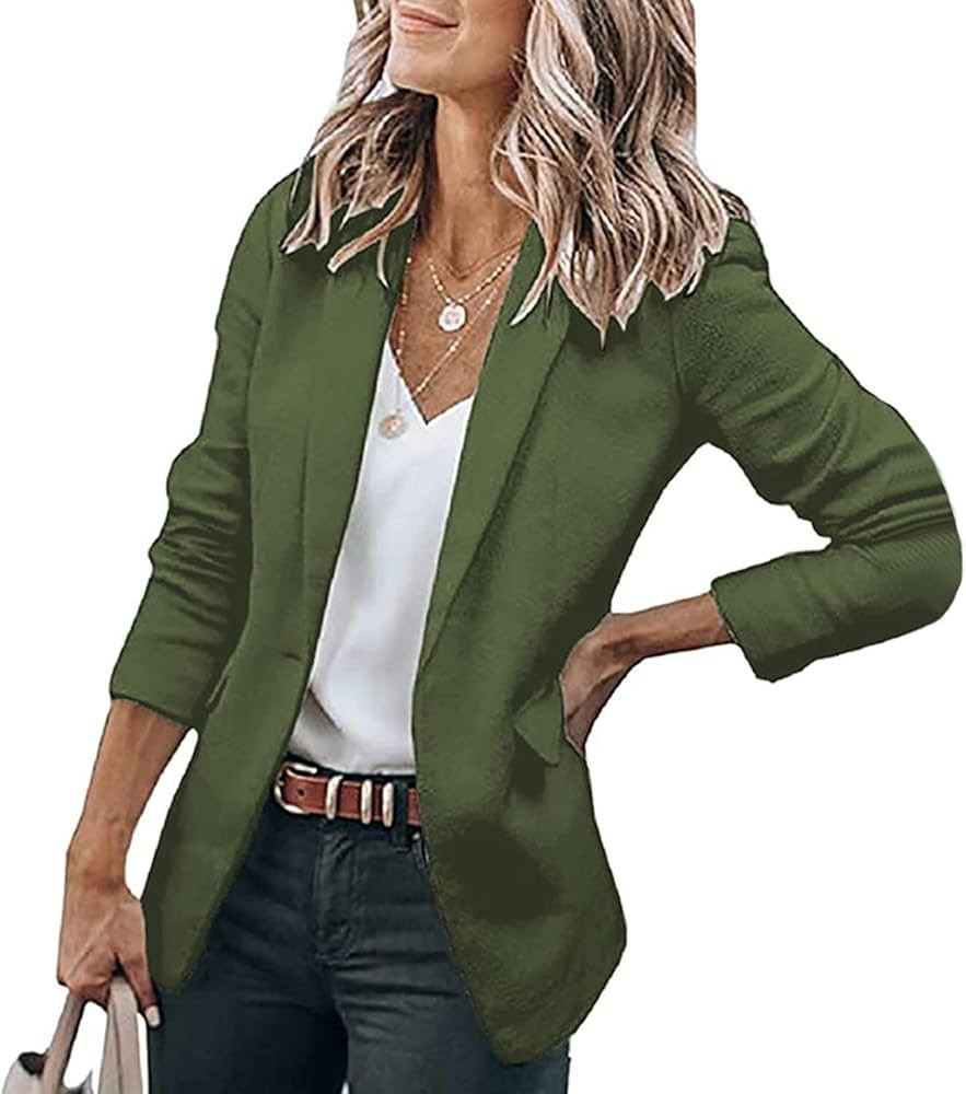 ARTSIM Womens Casual Blazers Open Front Long Sleeve Work Office Jackets Blazer Summer Outwear (Co... | Amazon (US)