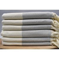 Turkish Hand Towel, Dish Soft Face Tea Sauna Accessories, Head Cotton 18 X 40 Inch Gri3 Diamond-Pshkr, G2 | Etsy (US)