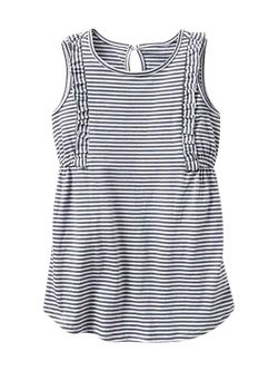 Stripe Ruffle-Trim Dress | Gap (US)